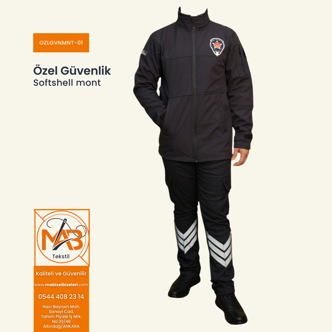 Özel Güvenlik Softshell Mont